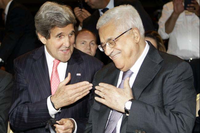 John Kerry front the Saudi Arabian narrative of the formation of Israel.