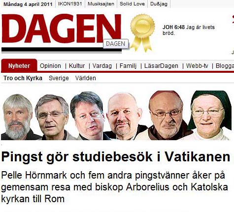 The leaders of the Swedish Pentecostal movement went to Rome to study.