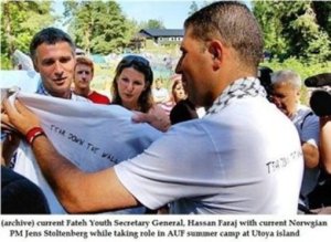 Stoltenberg was hosting al-Fatah terrorists at Utoya in Norway. 