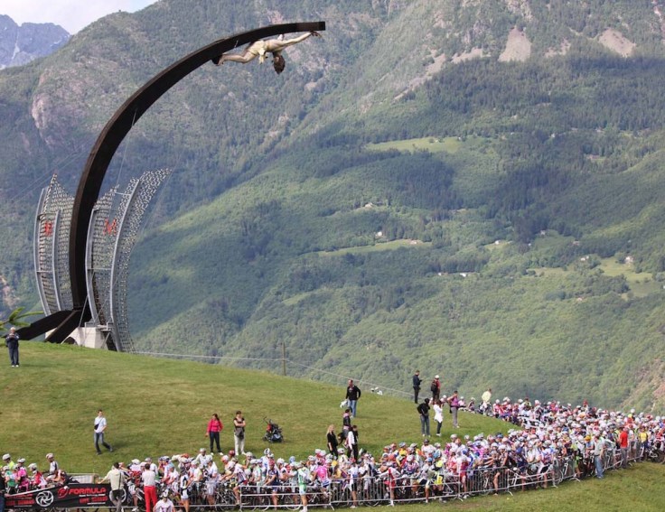 This Roman Catholic "Jesus" fell down and crushed a young Italian. 