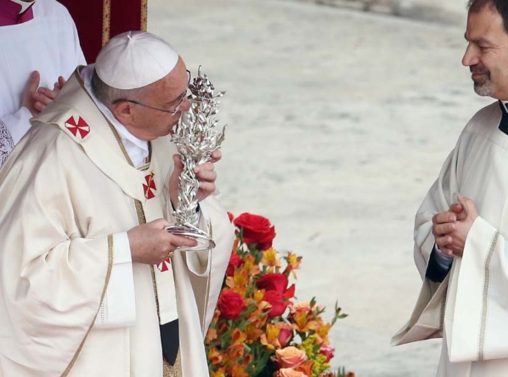 The Pope kiss and worship blood trapped from a dying mortal man.