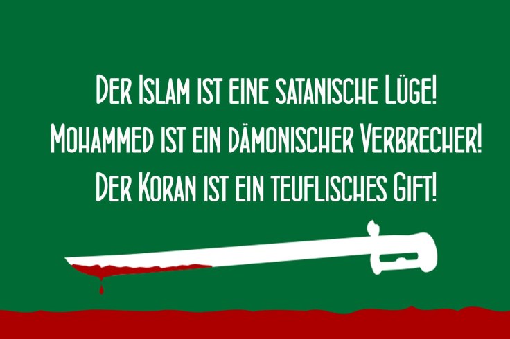 This sticker in German tell the truth about Islam.