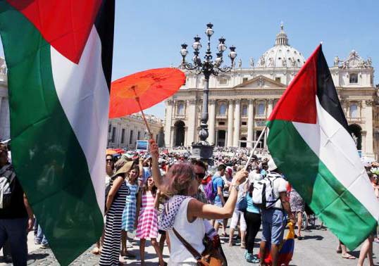 The PLO celebrate the introduction of the Koran in the Vatican. 