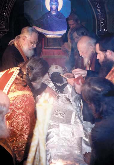 As John of Shanghai gets a white dress, the fake Catholic mother of God,