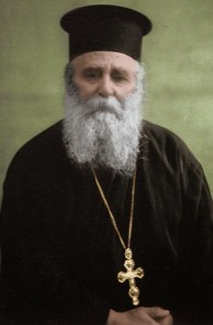 This is how this prist looked before he was burried, and his head cut of inside his grave. 