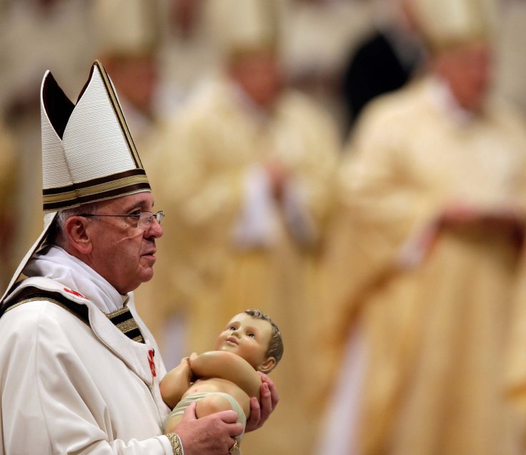 The Pope claims he is brining "Jesus" to us. Here in the Vatican during the Midnight mass. 