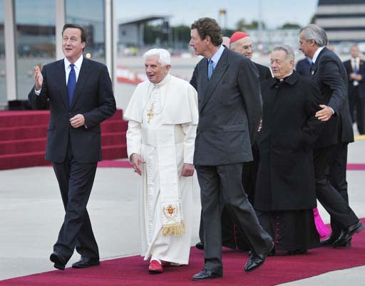 David Cameron should stop giving the Pope's a red carpet welcome, discening their betrayals. 