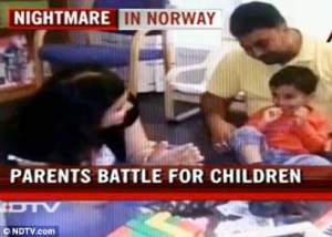 There were riots in New Delhi protesting the Norwegian governments kidnapping of children. 