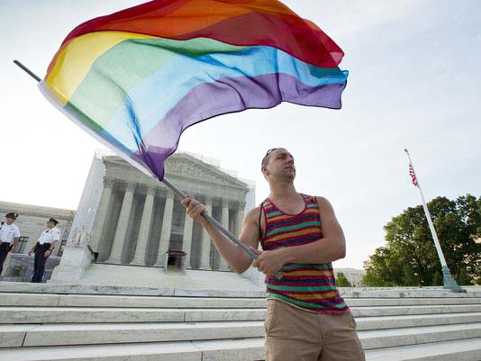The gay lobby in the US celebrate a phyrox victory, that will lead the whole nation down the path towards destruction. 