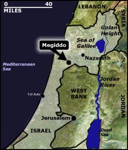 The Pope traveled into Israel by he fields of Armageddon. (Megideo)
