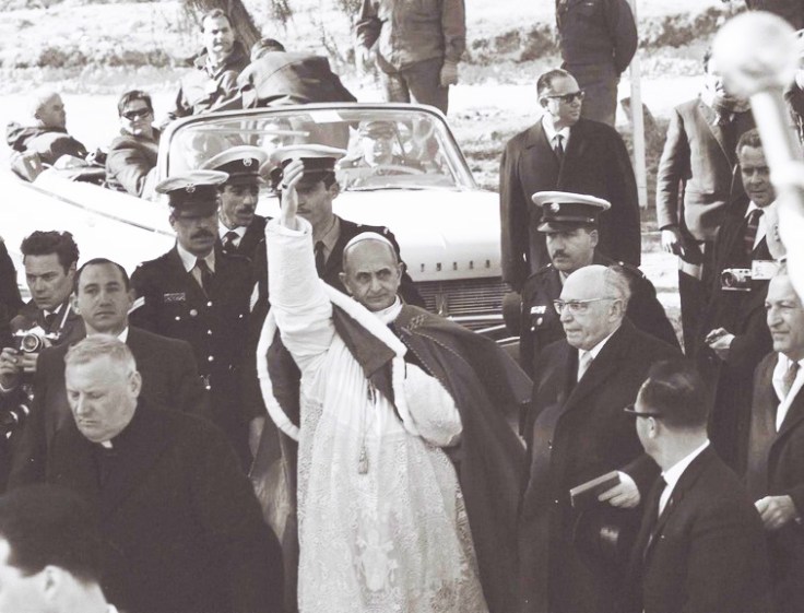 Pope Paul VI brough condemnation on him self in 1964, entering Israel through the fields of Armageddon.