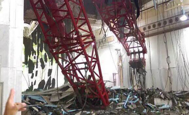 The Muslims were killed inside their center of worship of their moon god.