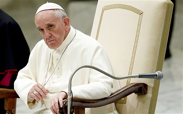 The Pope use his chair to grant forgiveness for people who have killed their children. 