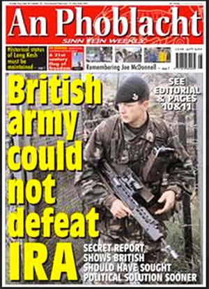 The massmurder was a supporter of the IRA, as displayed on his website. 