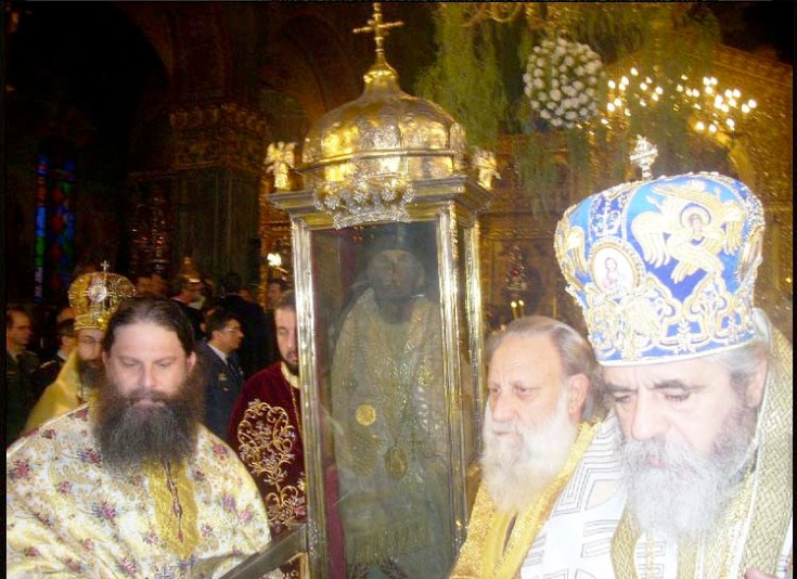 The corpse of a Greek 