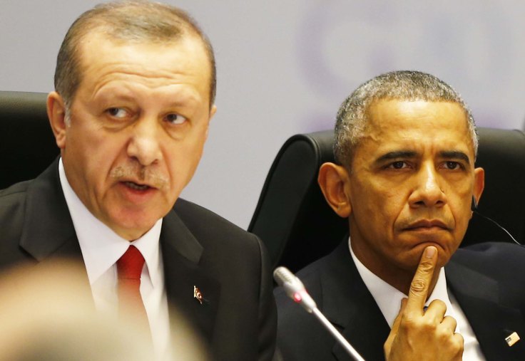 Turkey's President Erdogan and U.S. President Obama attend working session at G20 summit  in Antalya